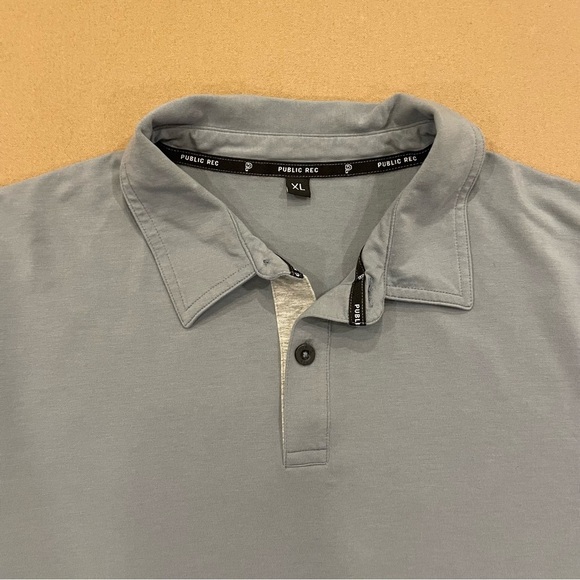 Public Rec Men’s Slate Blue Polo Size XL - Picture 3 of 10